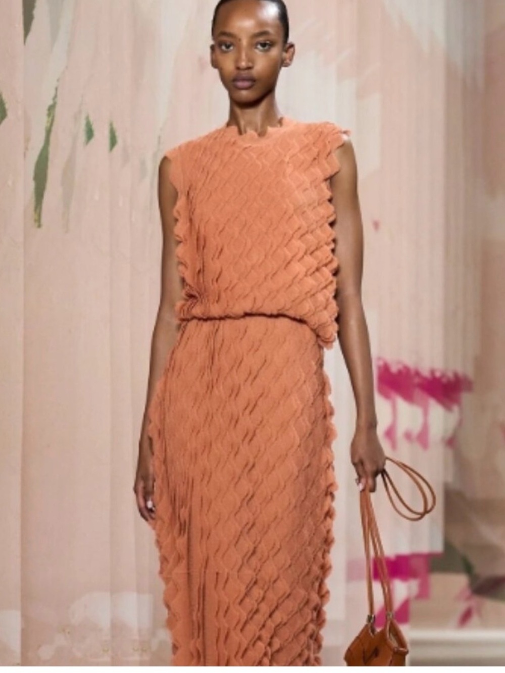 NWT ULLA JOHNSON Spring/Summer 2025 Runway Kaelyn Dress in Peony